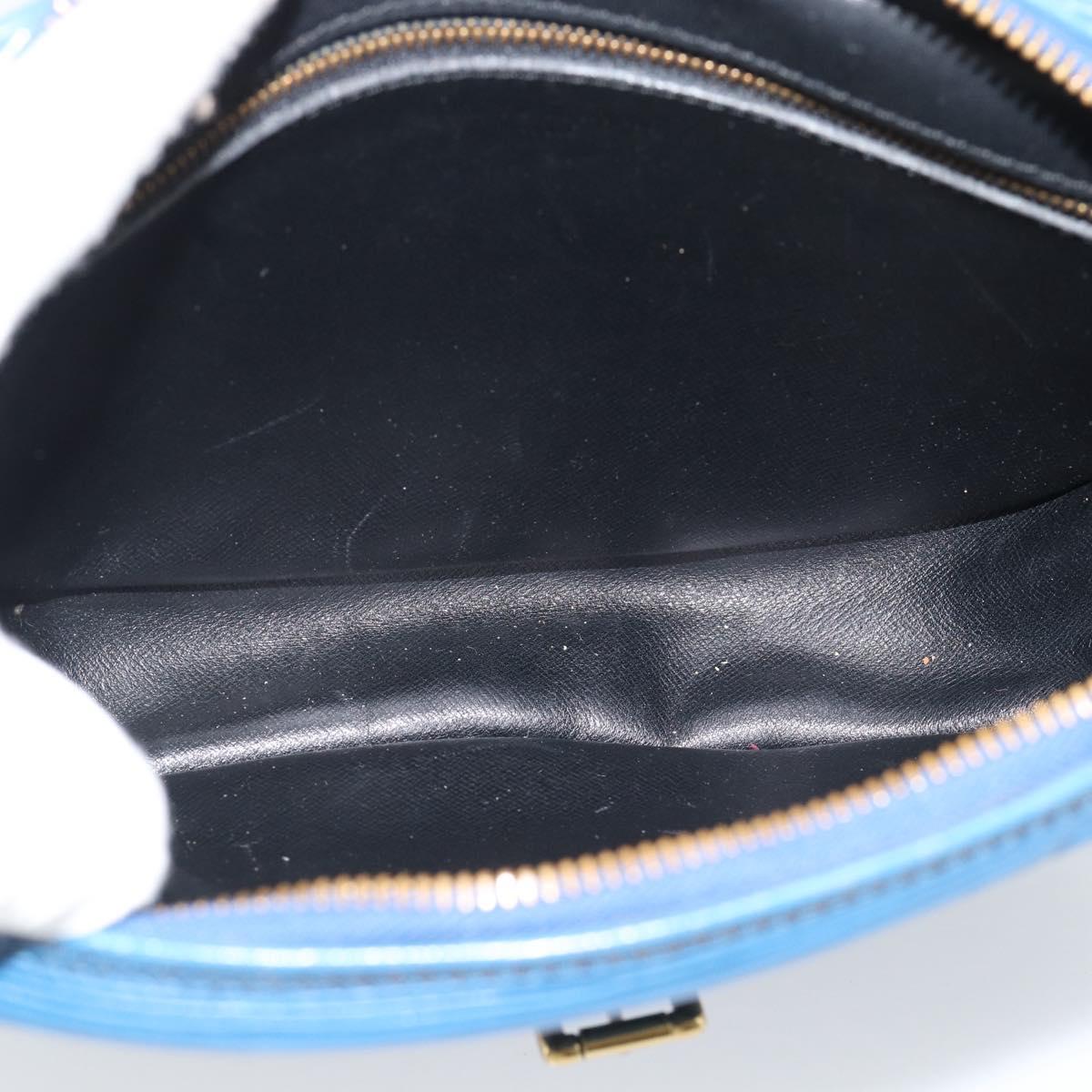 LOUIS VUITTON Epi Jeune Fille MM Shoulder Bag Blue M52155 LV Auth 191695