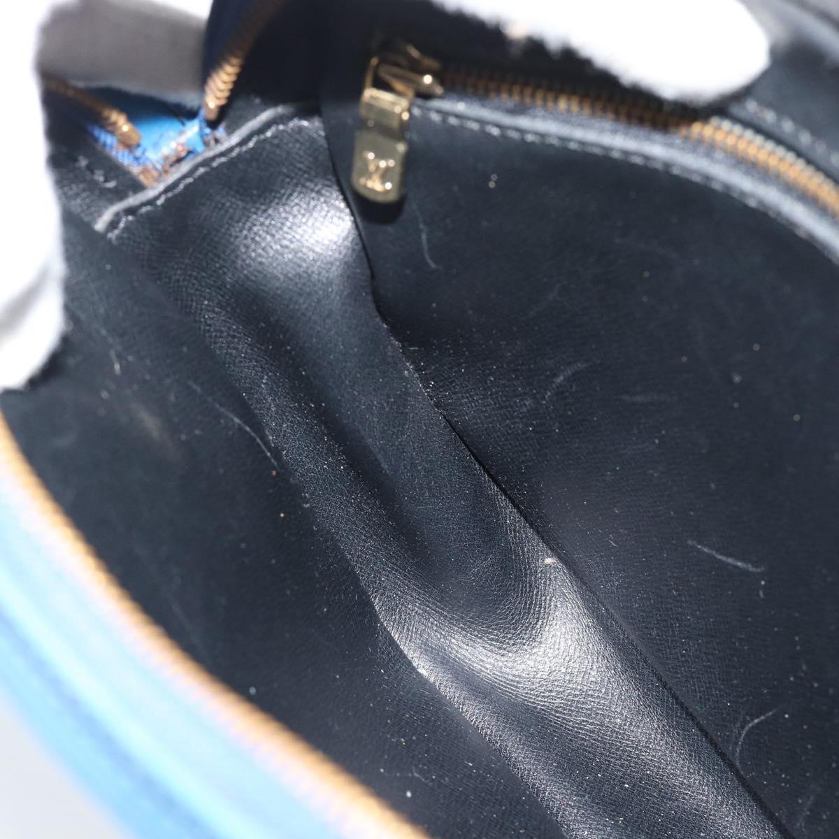 LOUIS VUITTON Epi Jeune Fille MM Shoulder Bag Blue M52155 LV Auth 191695