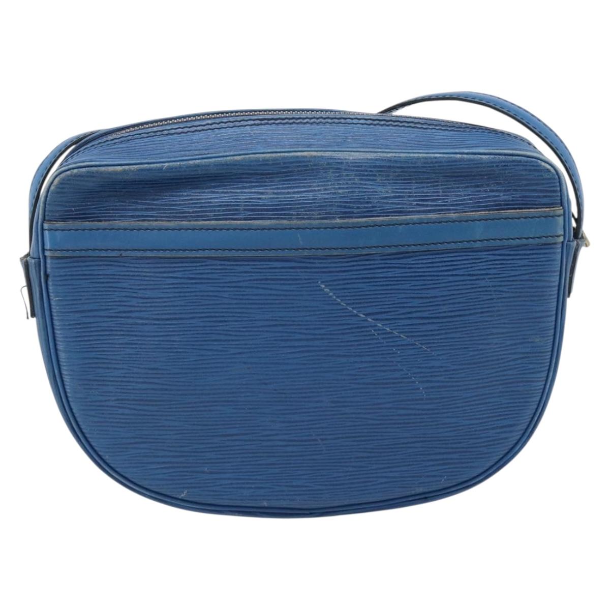 LOUIS VUITTON Epi Jeune Fille MM Shoulder Bag Blue M52155 LV Auth 191695