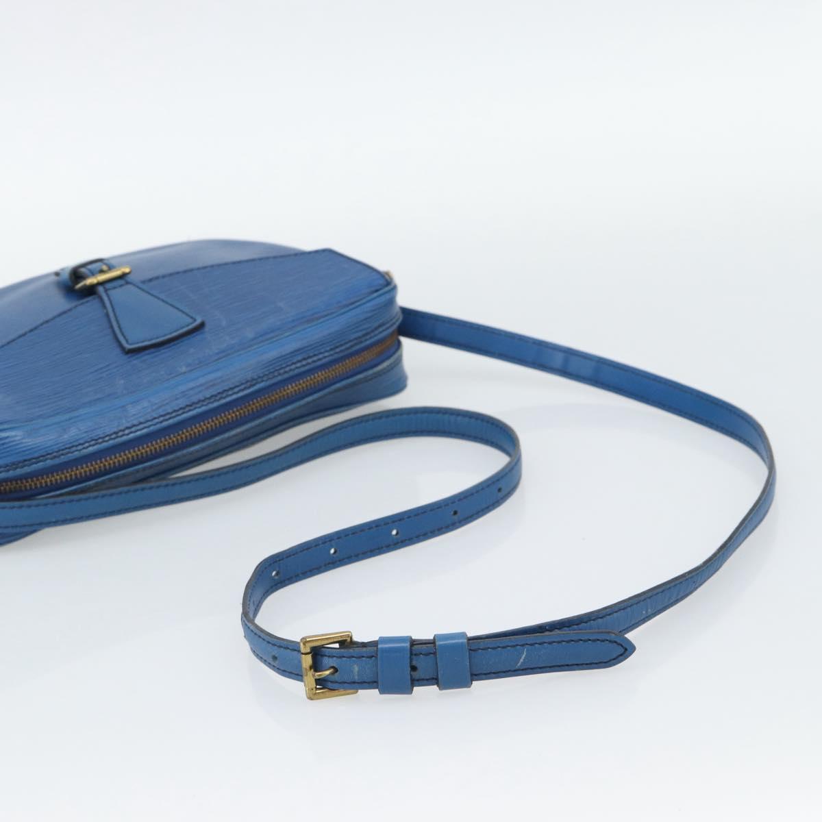 LOUIS VUITTON Epi Jeune Fille MM Shoulder Bag Blue M52155 LV Auth 191695