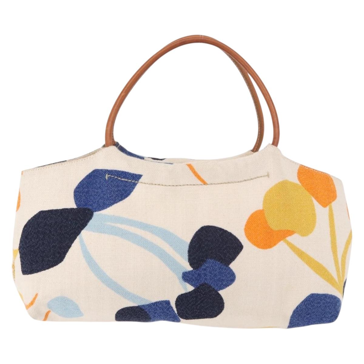 Miu Miu Hand Bag Canvas Multicolor Auth 191702A