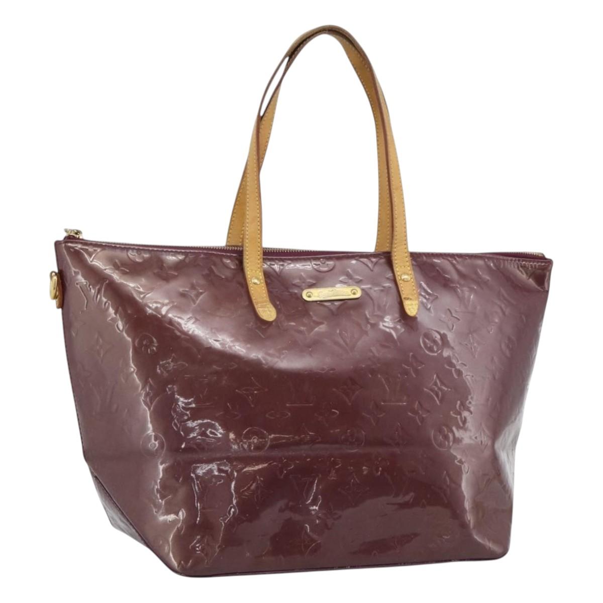 LOUIS VUITTON Monogram Vernis Bellevue GM Tote Bag Violet M93588 LV Auth 191706