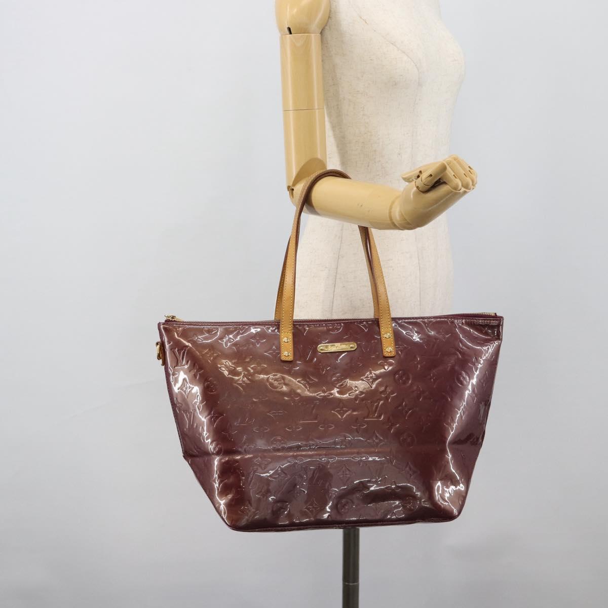 LOUIS VUITTON Monogram Vernis Bellevue GM Tote Bag Violet M93588 LV Auth 191706