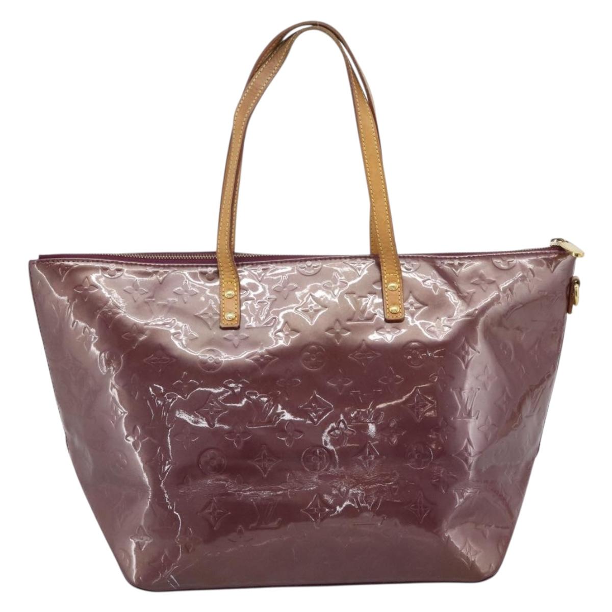 LOUIS VUITTON Monogram Vernis Bellevue GM Tote Bag Violet M93588 LV Auth 191706