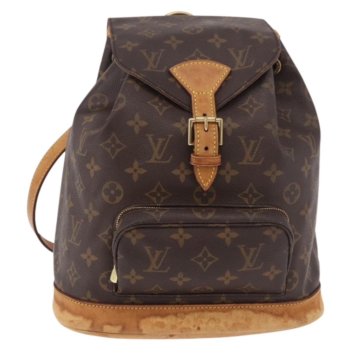 LOUIS VUITTON Monogram Montsouris MM Backpack M51136 LV Auth 191709