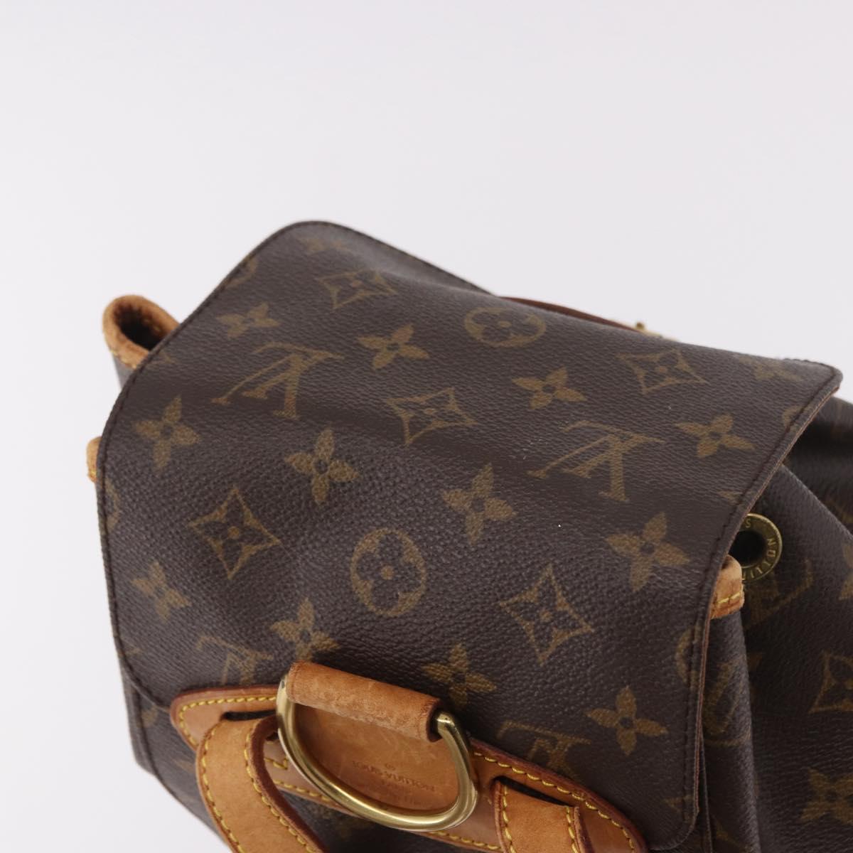 LOUIS VUITTON Monogram Montsouris MM Backpack M51136 LV Auth 191709