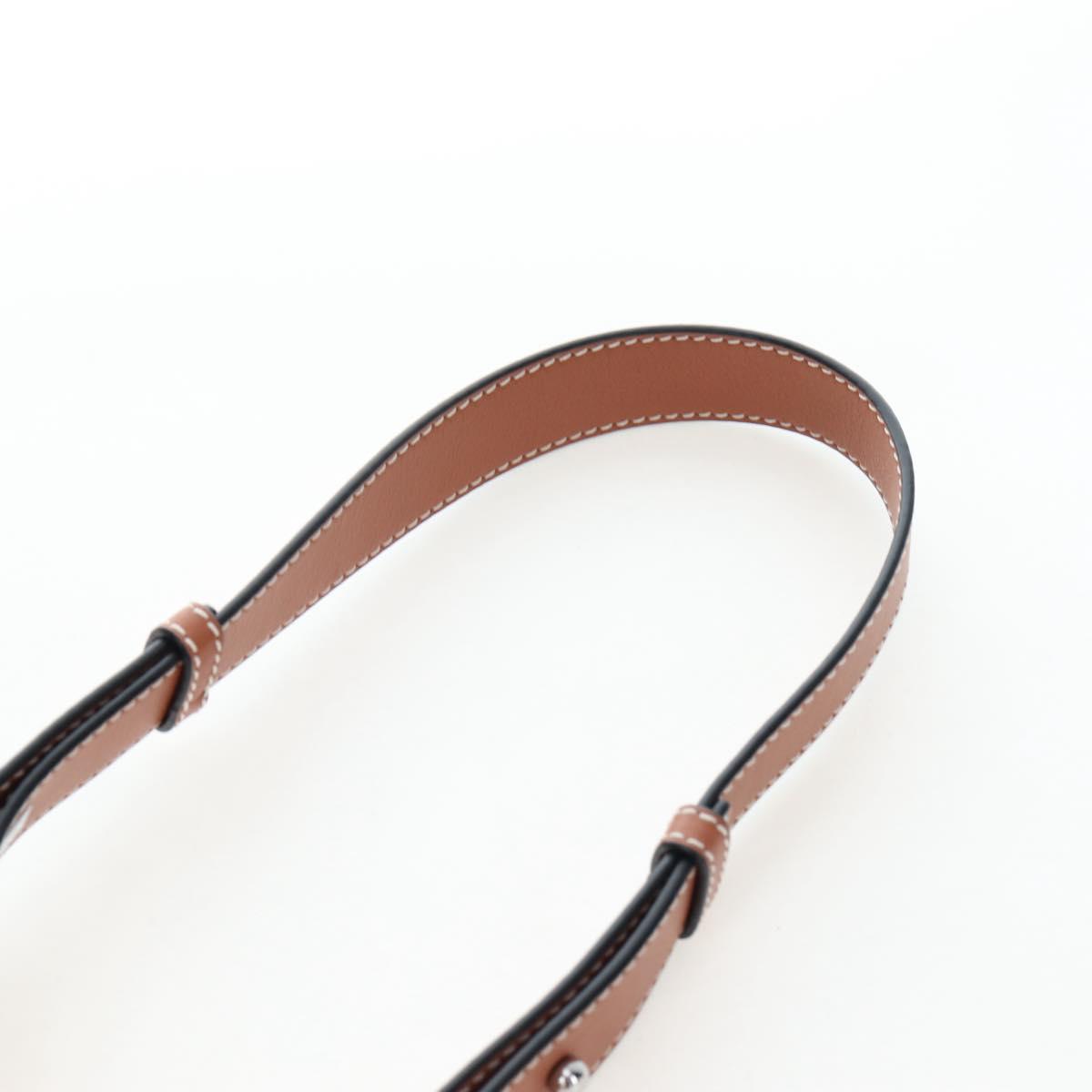 LOEWE Hammock Small Hand Bag Leather 2way Brown Silver Auth 191725SAM