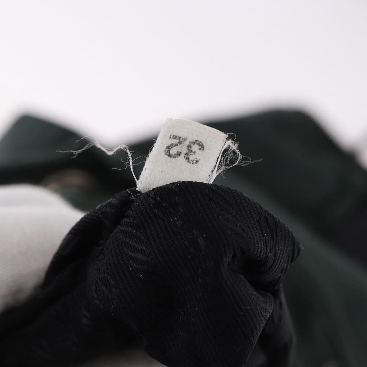 PRADA Backpack Nylon Green Silver Auth 191731A