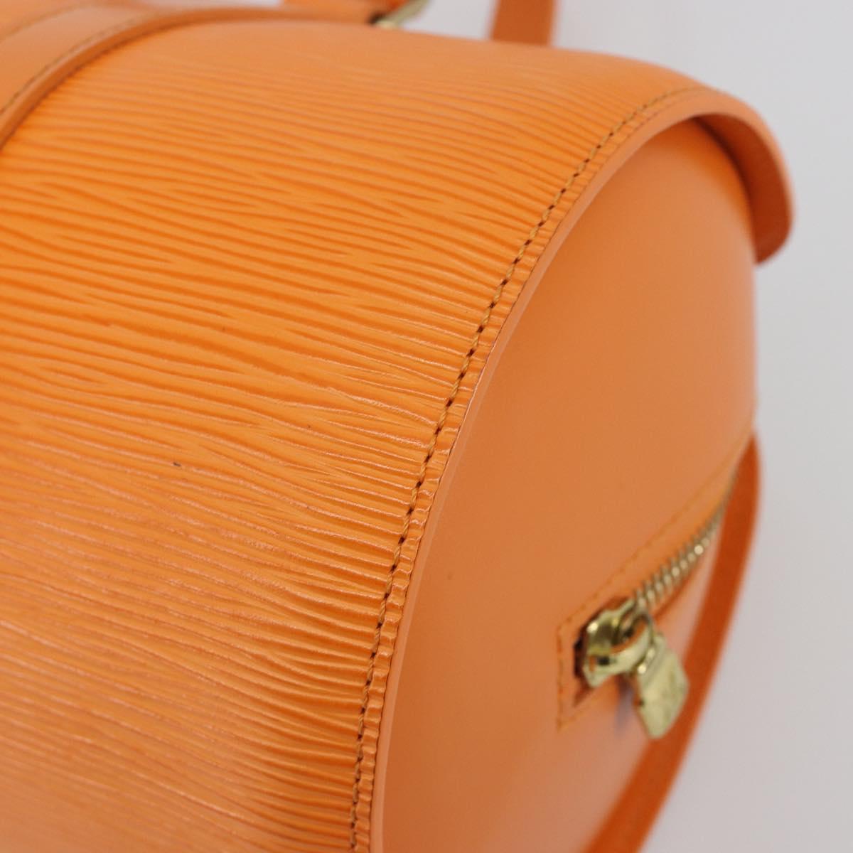 LOUIS VUITTON Epi Soufflot Hand Bag Orange Mandarin M5222H LV Auth 191732A