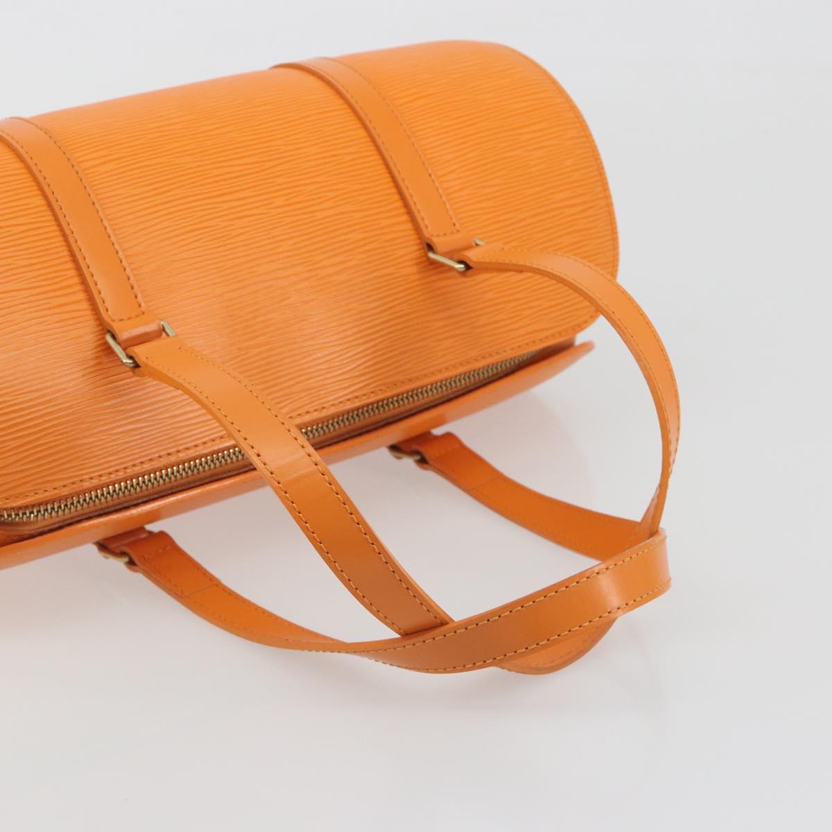 LOUIS VUITTON Epi Soufflot Hand Bag Orange Mandarin M5222H LV Auth 191732A
