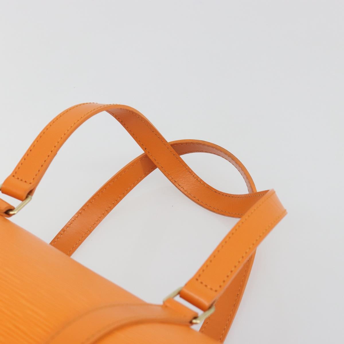 LOUIS VUITTON Epi Soufflot Hand Bag Orange Mandarin M5222H LV Auth 191732A