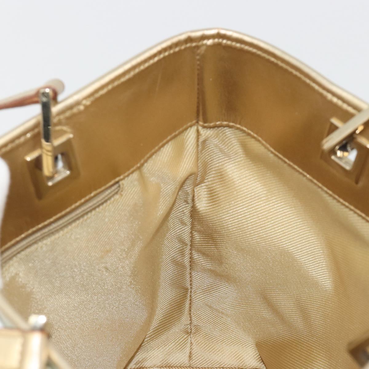 GUCCI GG Canvas Tote Bag Light Blue Gold Tone 002.1099 Auth 191736