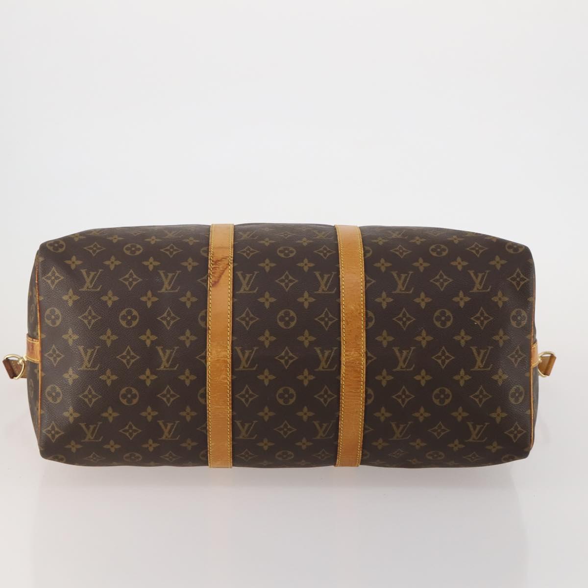 LOUIS VUITTON Monogram Keepall Bandouliere 50 Boston Bag M41416 LV Auth 191741