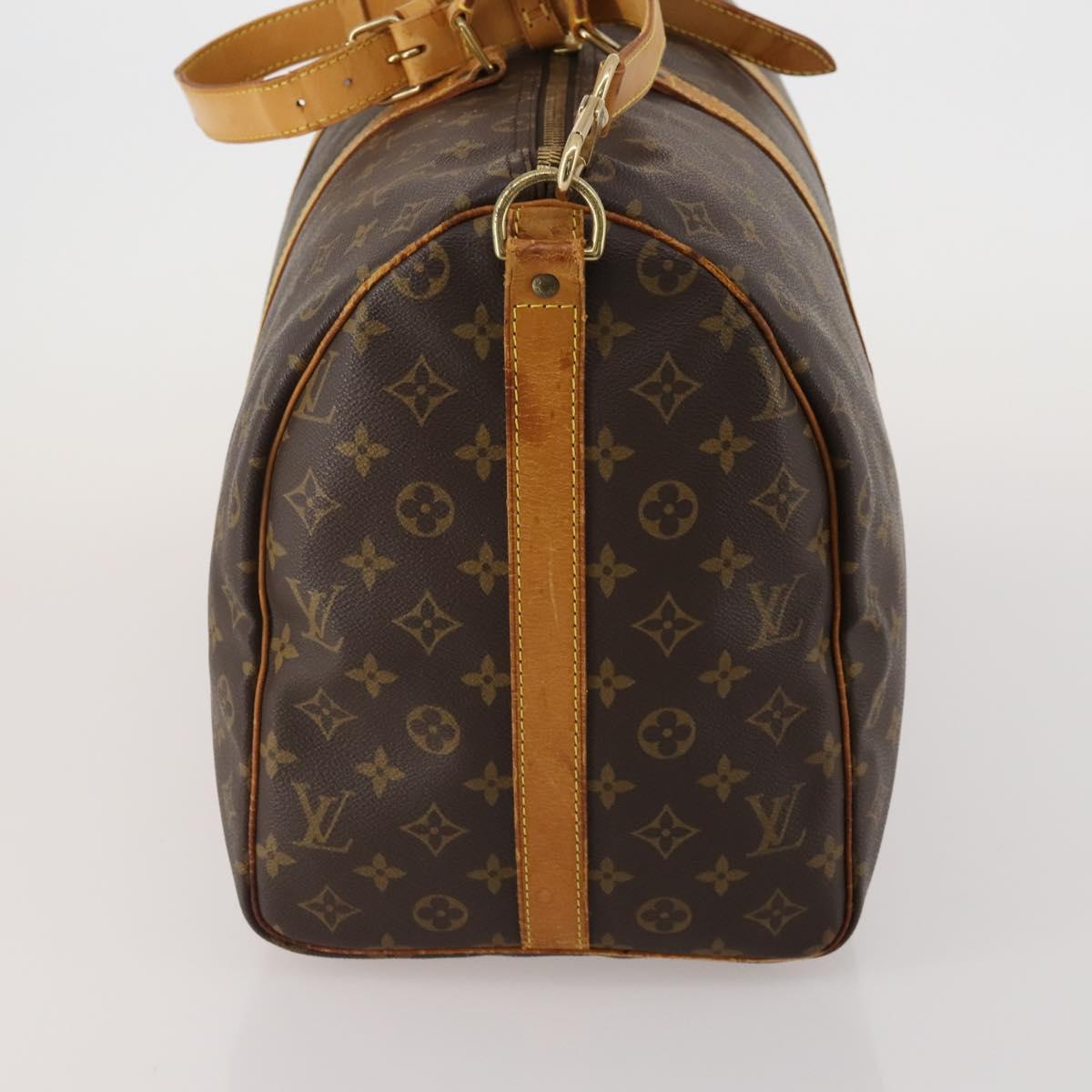 LOUIS VUITTON Monogram Keepall Bandouliere 50 Boston Bag M41416 LV Auth 191741