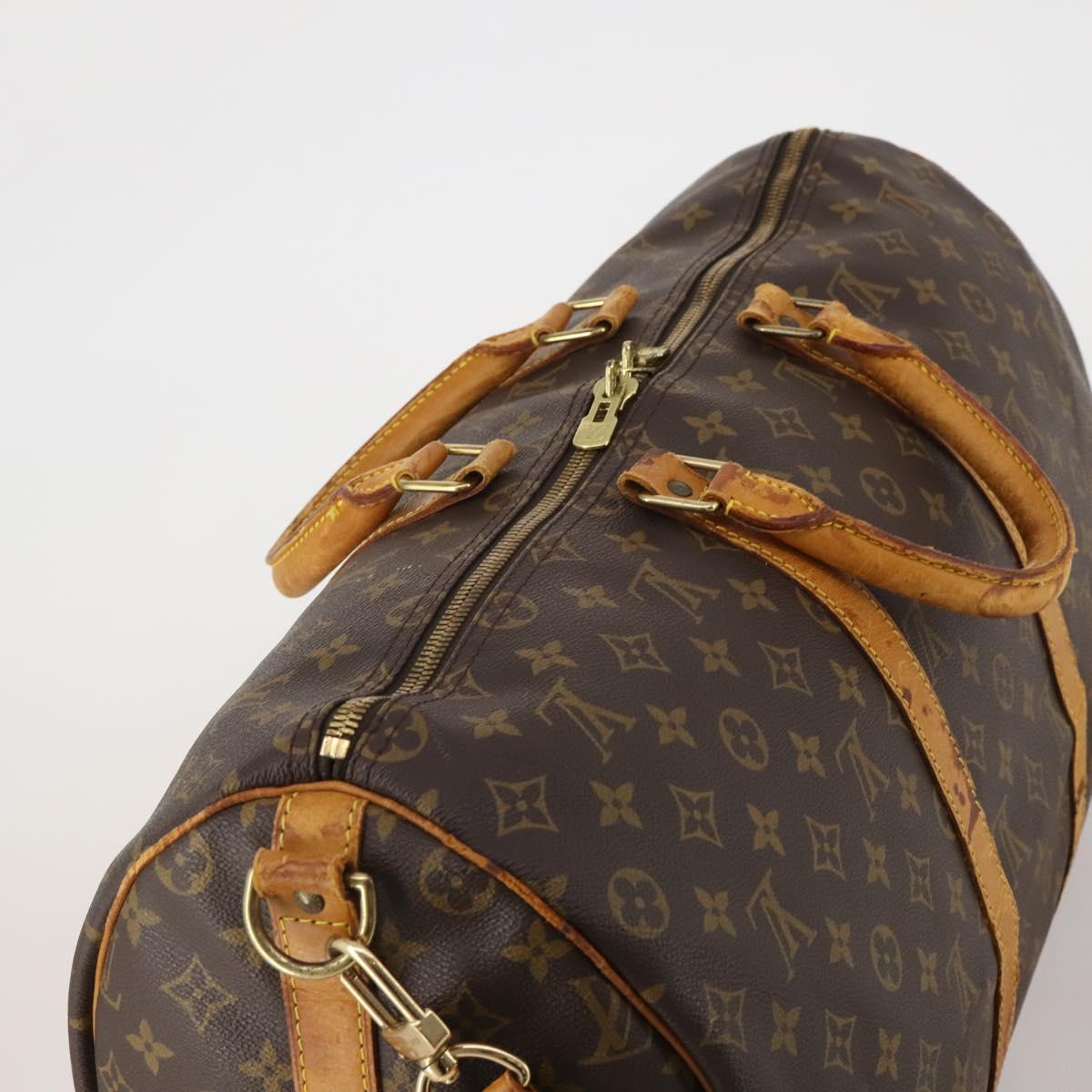 LOUIS VUITTON Monogram Keepall Bandouliere 50 Boston Bag M41416 LV Auth 191741