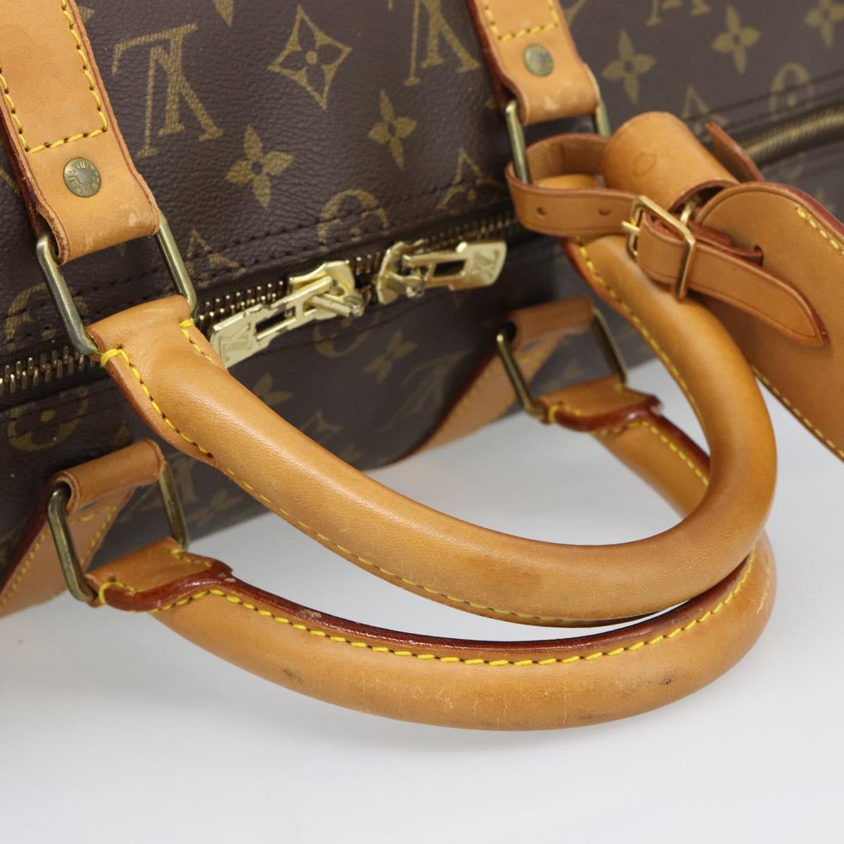 LOUIS VUITTON Monogram Keepall 50 Boston Bag M41426 LV Auth 191742A