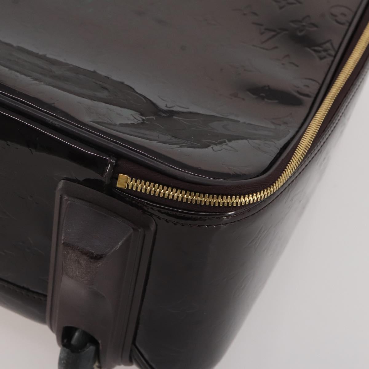 LOUIS VUITTON Monogram Vernis Pegas 45 Suitcase Amarante M91277 LV Auth 191745A