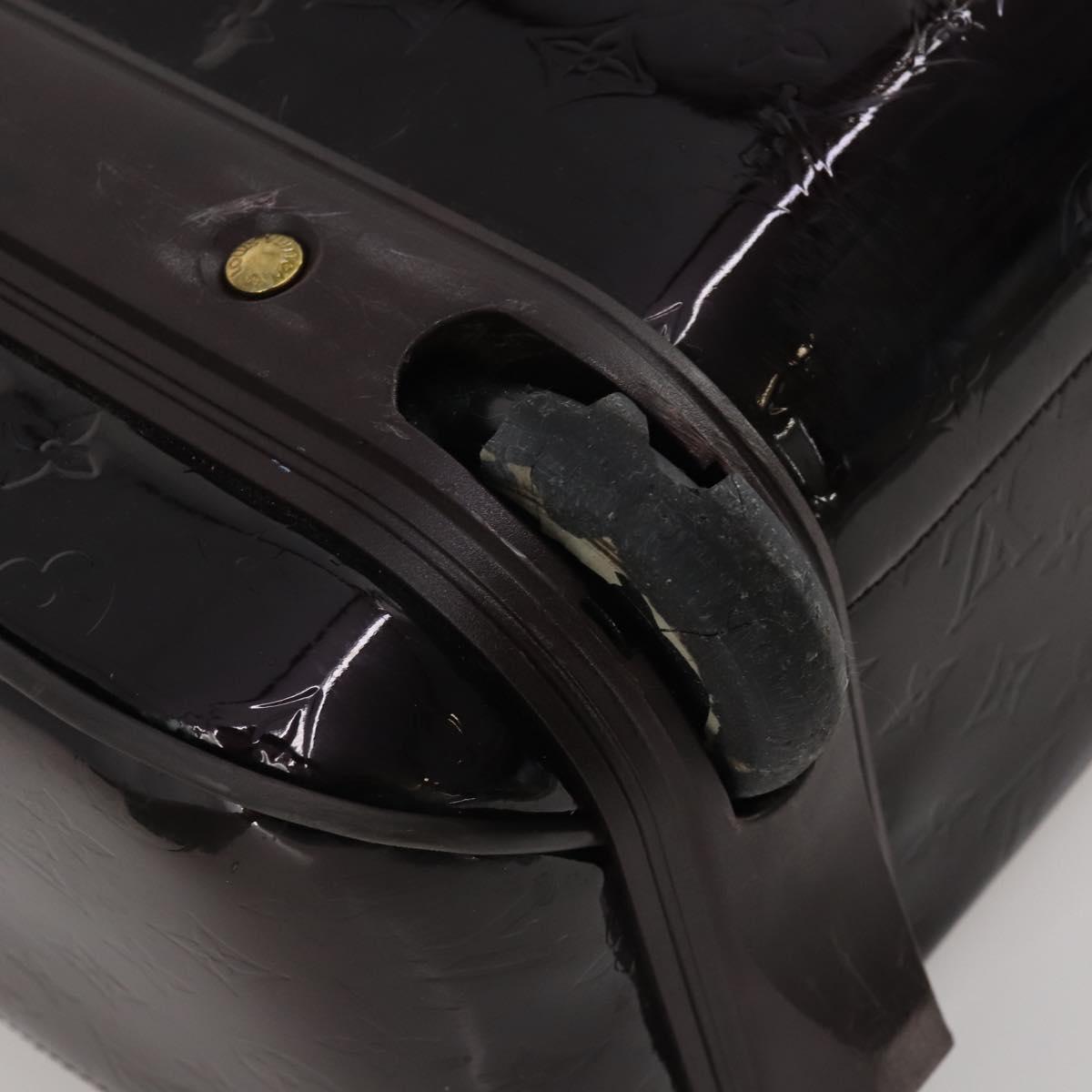 LOUIS VUITTON Monogram Vernis Pegas 45 Suitcase Amarante M91277 LV Auth 191745A