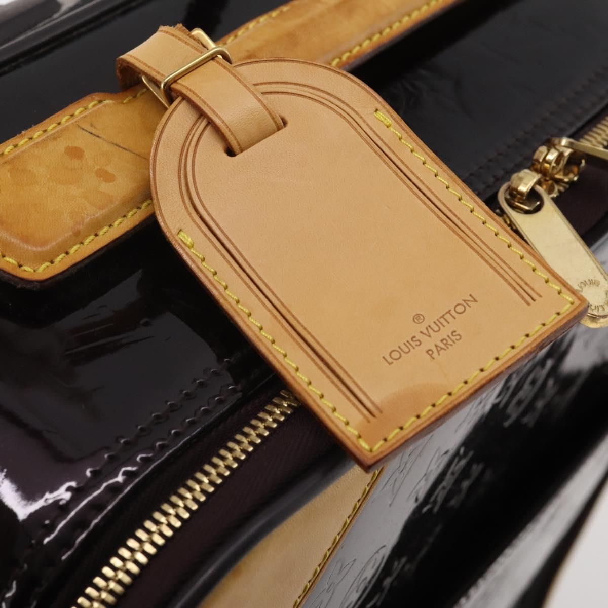 LOUIS VUITTON Monogram Vernis Pegas 45 Suitcase Amarante M91277 LV Auth 191745A