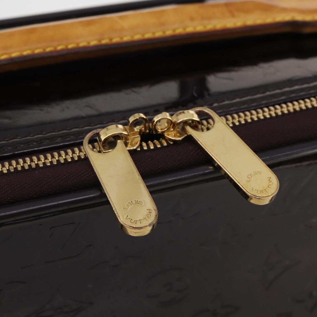 LOUIS VUITTON Monogram Vernis Pegas 45 Suitcase Amarante M91277 LV Auth 191745A
