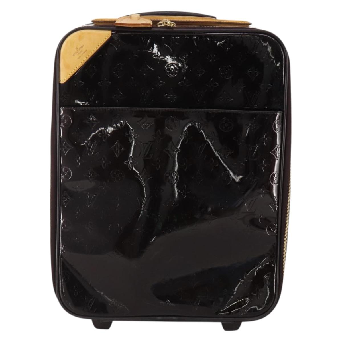 LOUIS VUITTON Monogram Vernis Pegas 45 Suitcase Amarante M91277 LV Auth 191745A