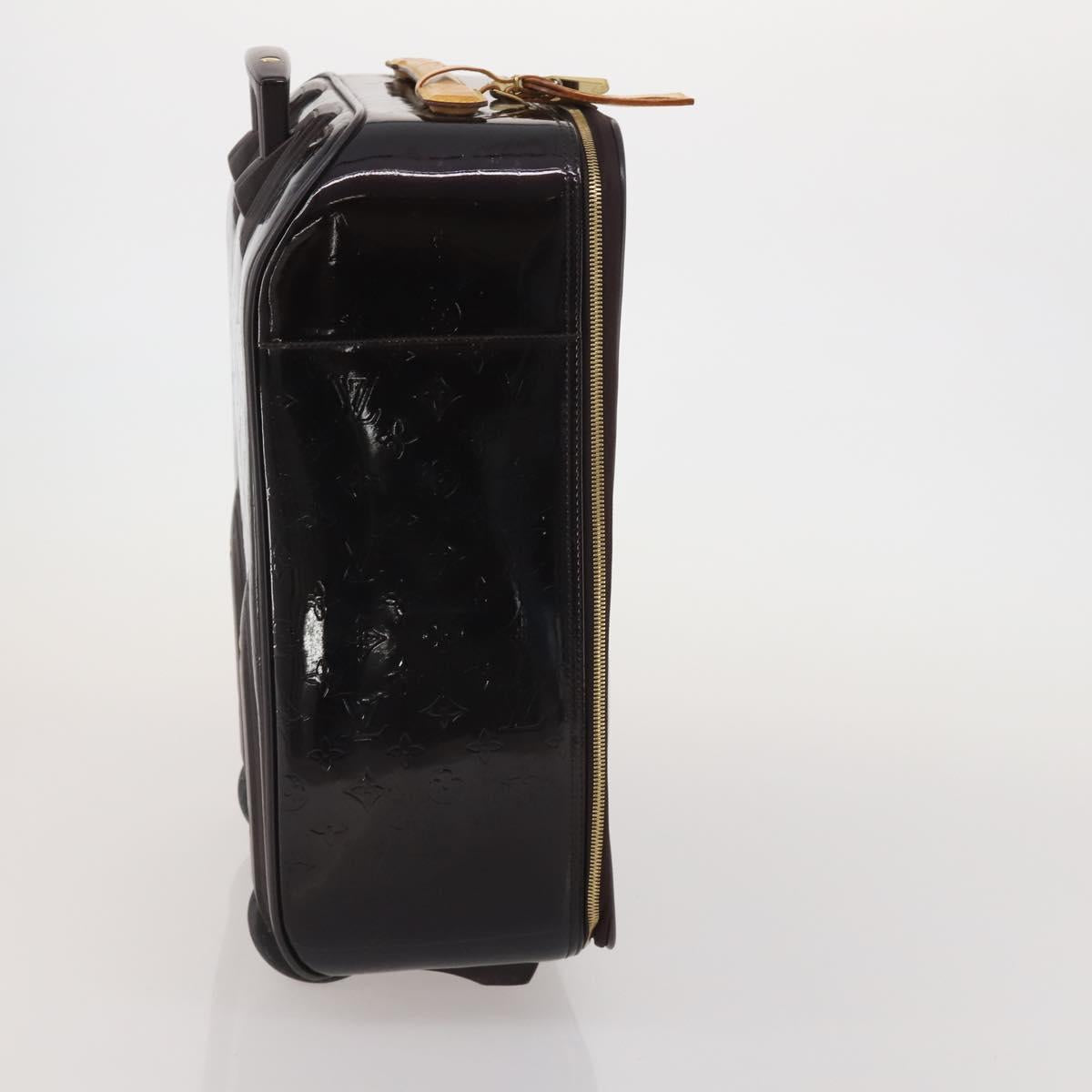 LOUIS VUITTON Monogram Vernis Pegas 45 Suitcase Amarante M91277 LV Auth 191745A
