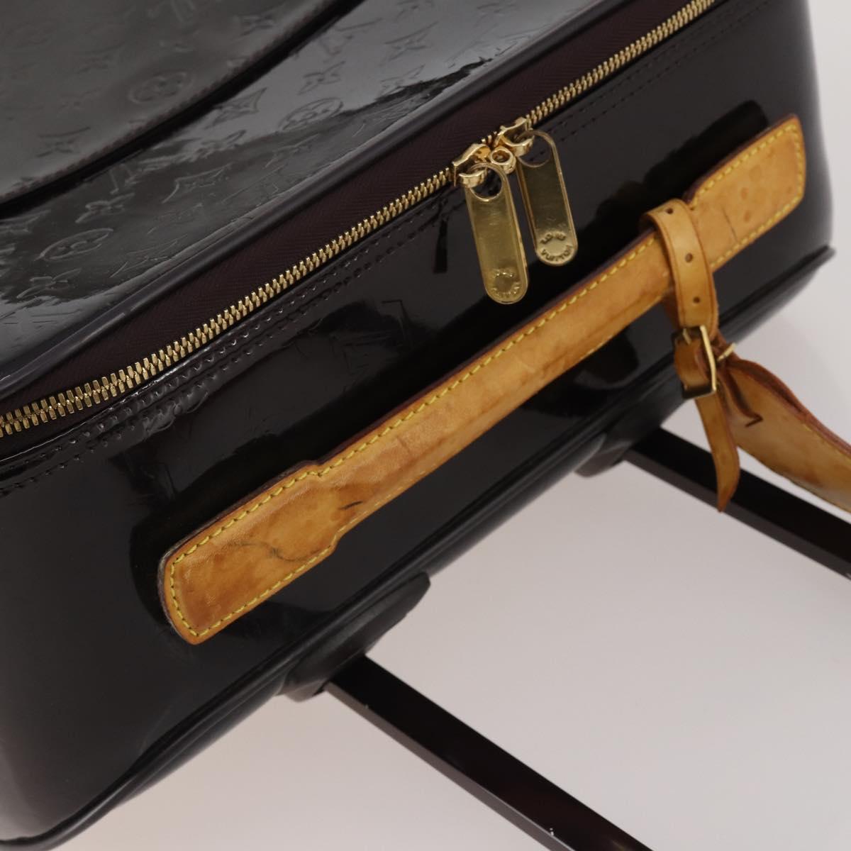 LOUIS VUITTON Monogram Vernis Pegas 45 Suitcase Amarante M91277 LV Auth 191745A