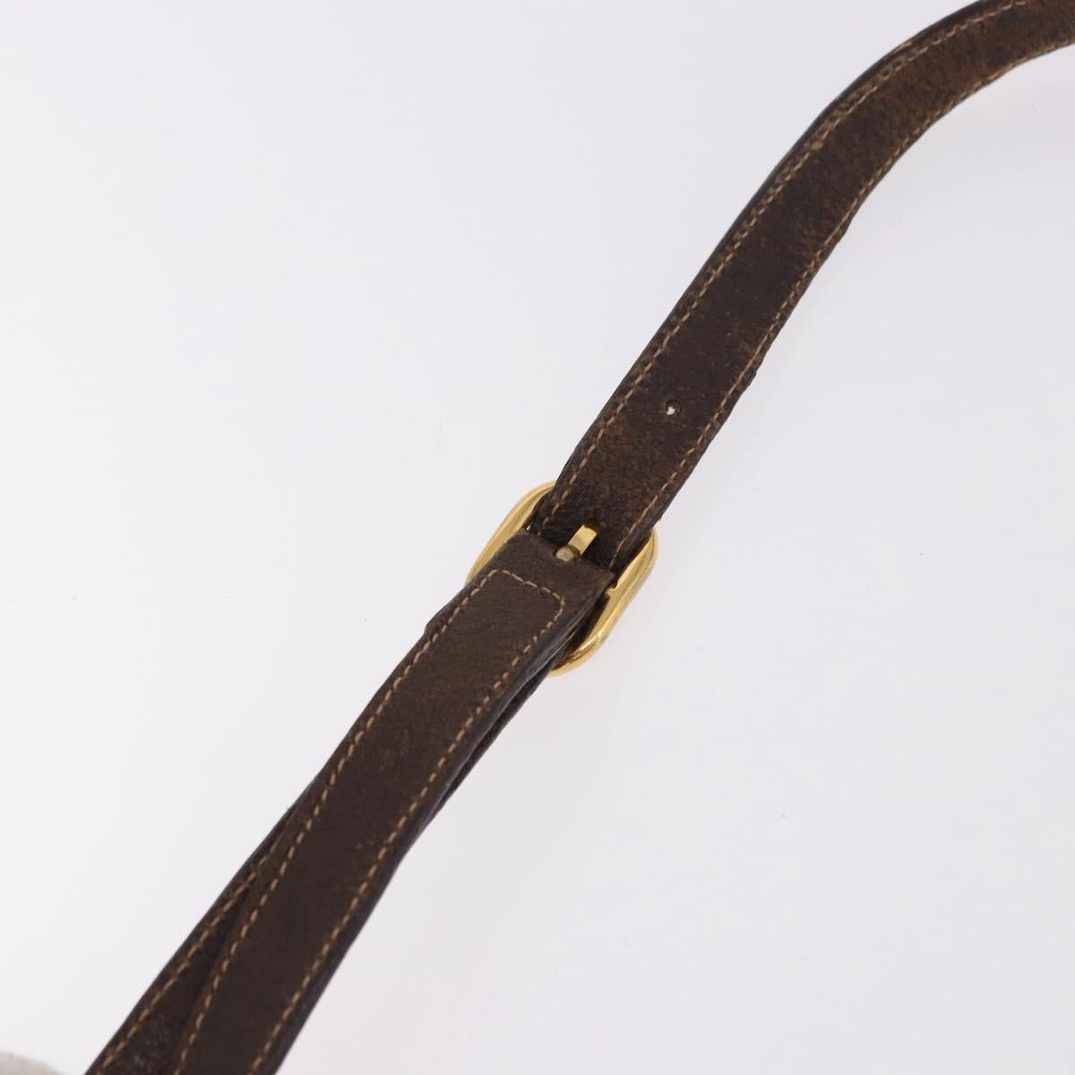 GUCCI GG Supreme Shoulder Bag PVC Leather Beige Gold Tone 904.02.081 Auth 191757