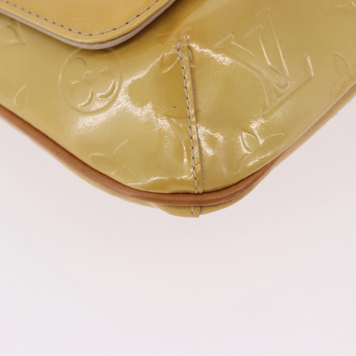 LOUIS VUITTON Monogram Vernis Thompson Street Bag Beige M91301 LV Auth 191759
