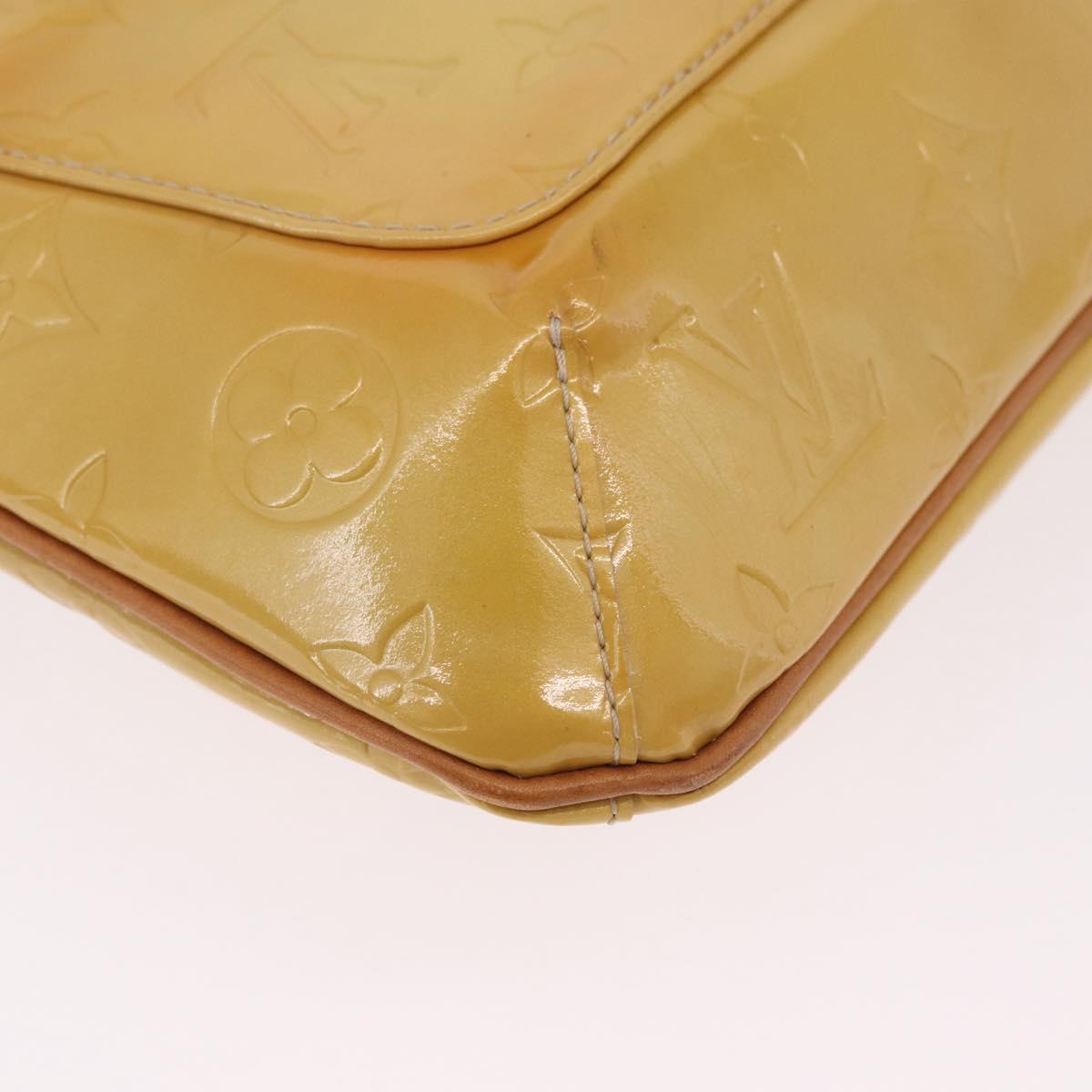 LOUIS VUITTON Monogram Vernis Thompson Street Bag Beige M91301 LV Auth 191759