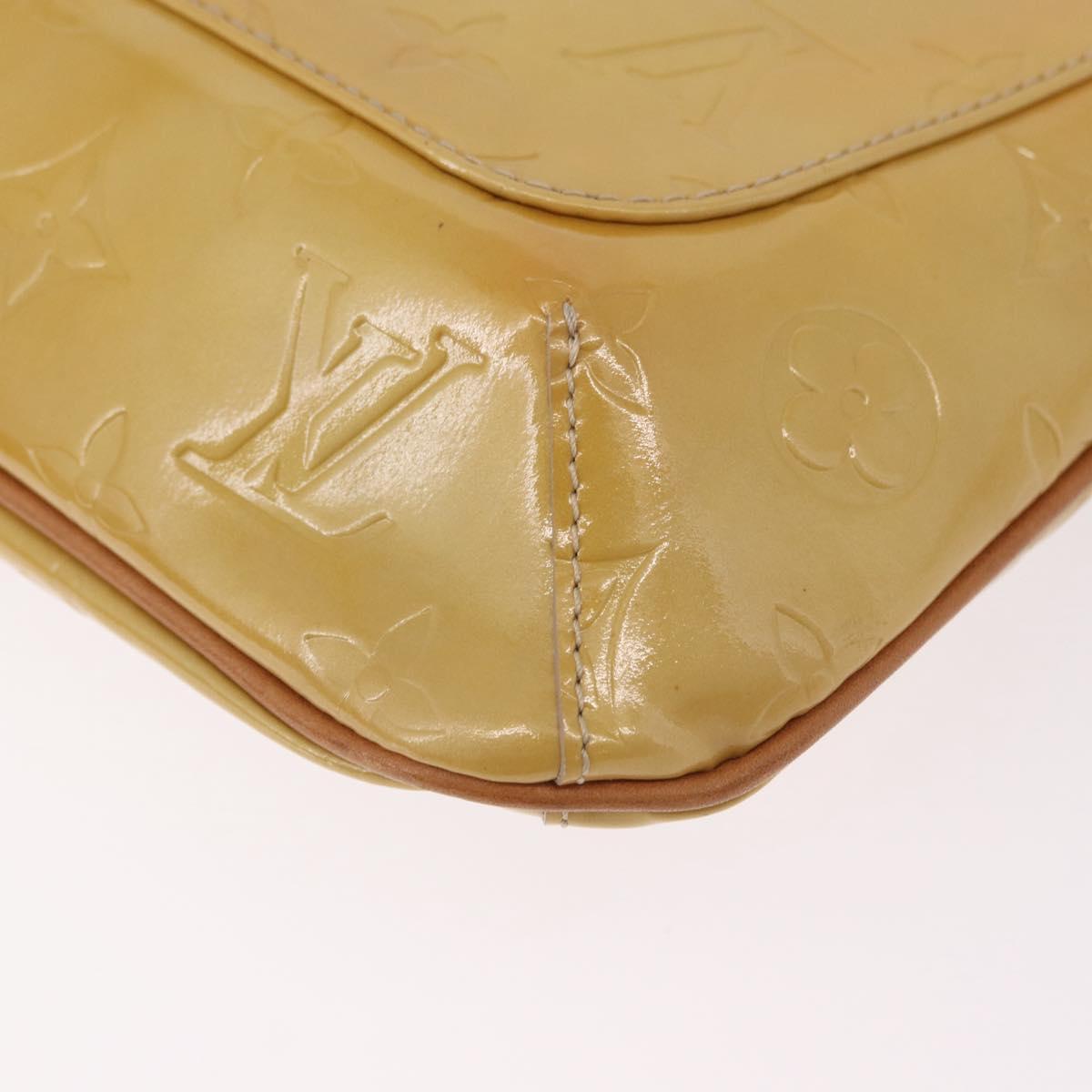 LOUIS VUITTON Monogram Vernis Thompson Street Bag Beige M91301 LV Auth 191759