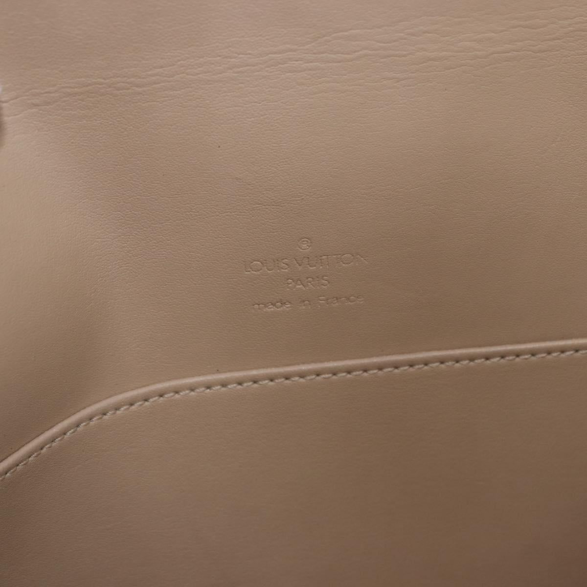 LOUIS VUITTON Monogram Vernis Thompson Street Bag Beige M91301 LV Auth 191759