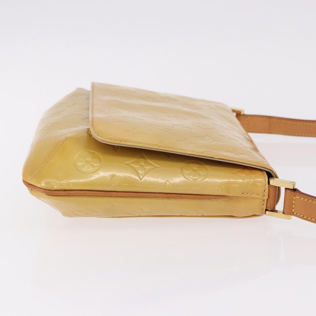 LOUIS VUITTON Monogram Vernis Thompson Street Bag Beige M91301 LV Auth 191759