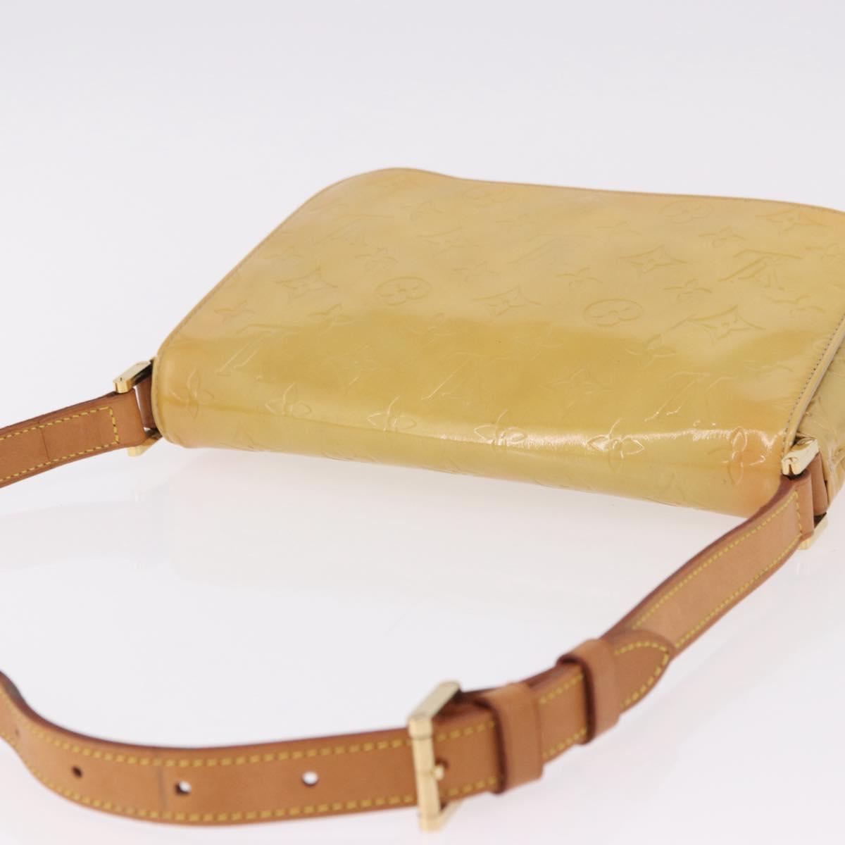 LOUIS VUITTON Monogram Vernis Thompson Street Bag Beige M91301 LV Auth 191759