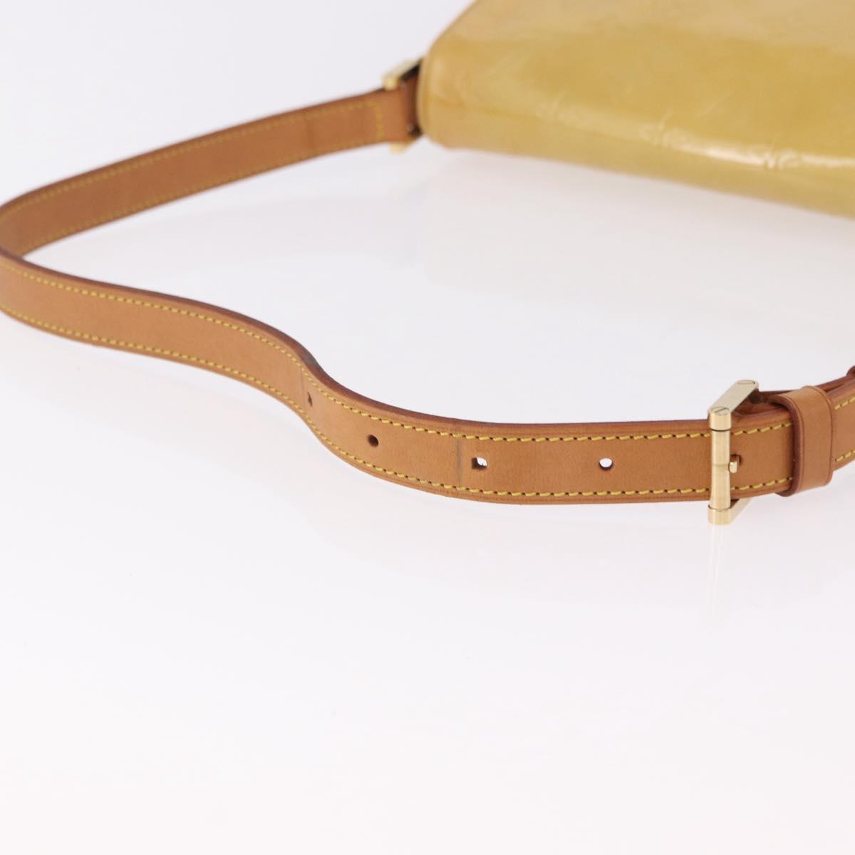LOUIS VUITTON Monogram Vernis Thompson Street Bag Beige M91301 LV Auth 191759