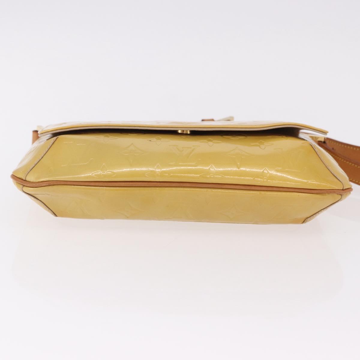LOUIS VUITTON Monogram Vernis Thompson Street Bag Beige M91301 LV Auth 191759