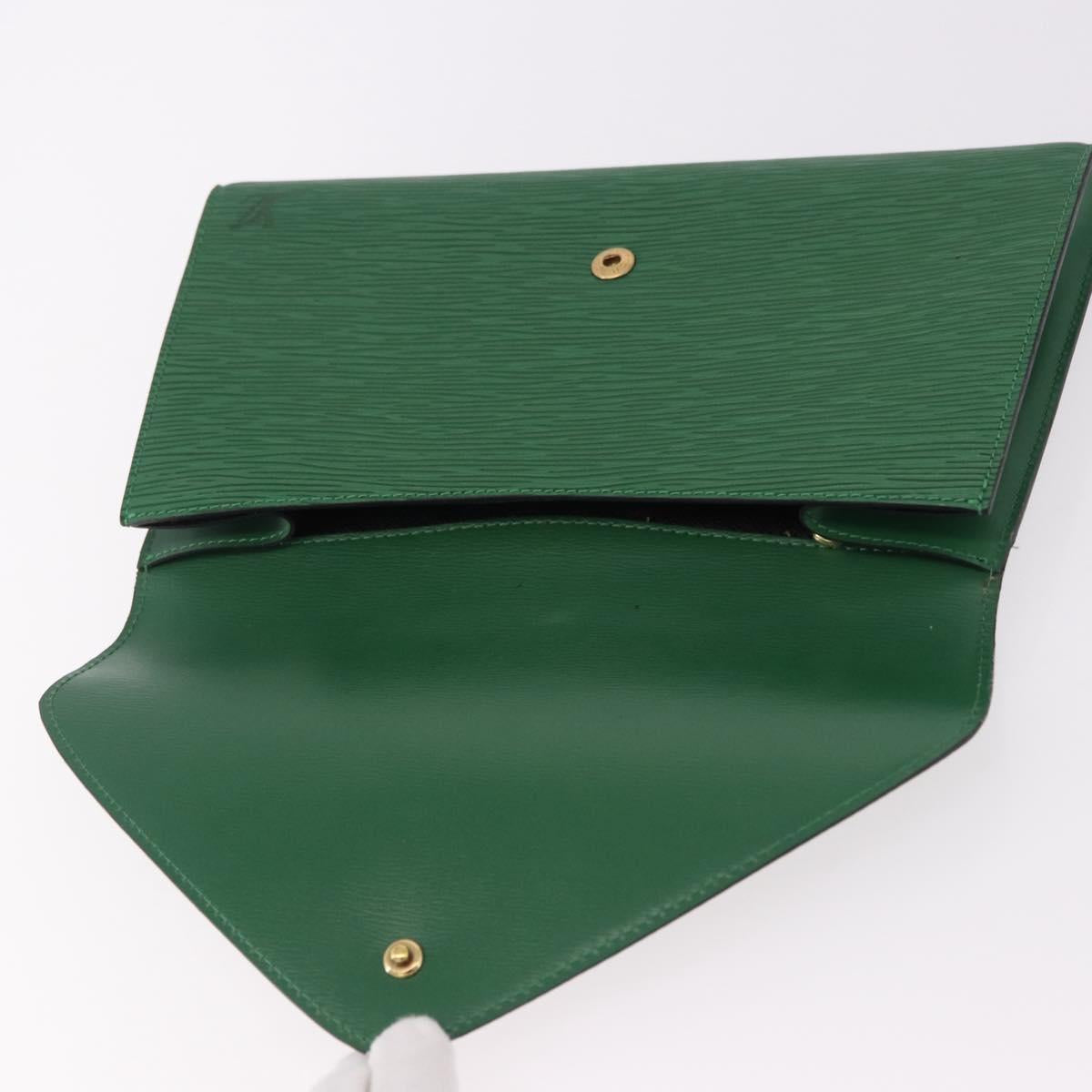 LOUIS VUITTON Epi Art Deco Clutch Bag Green M52634 LV Auth 191760A