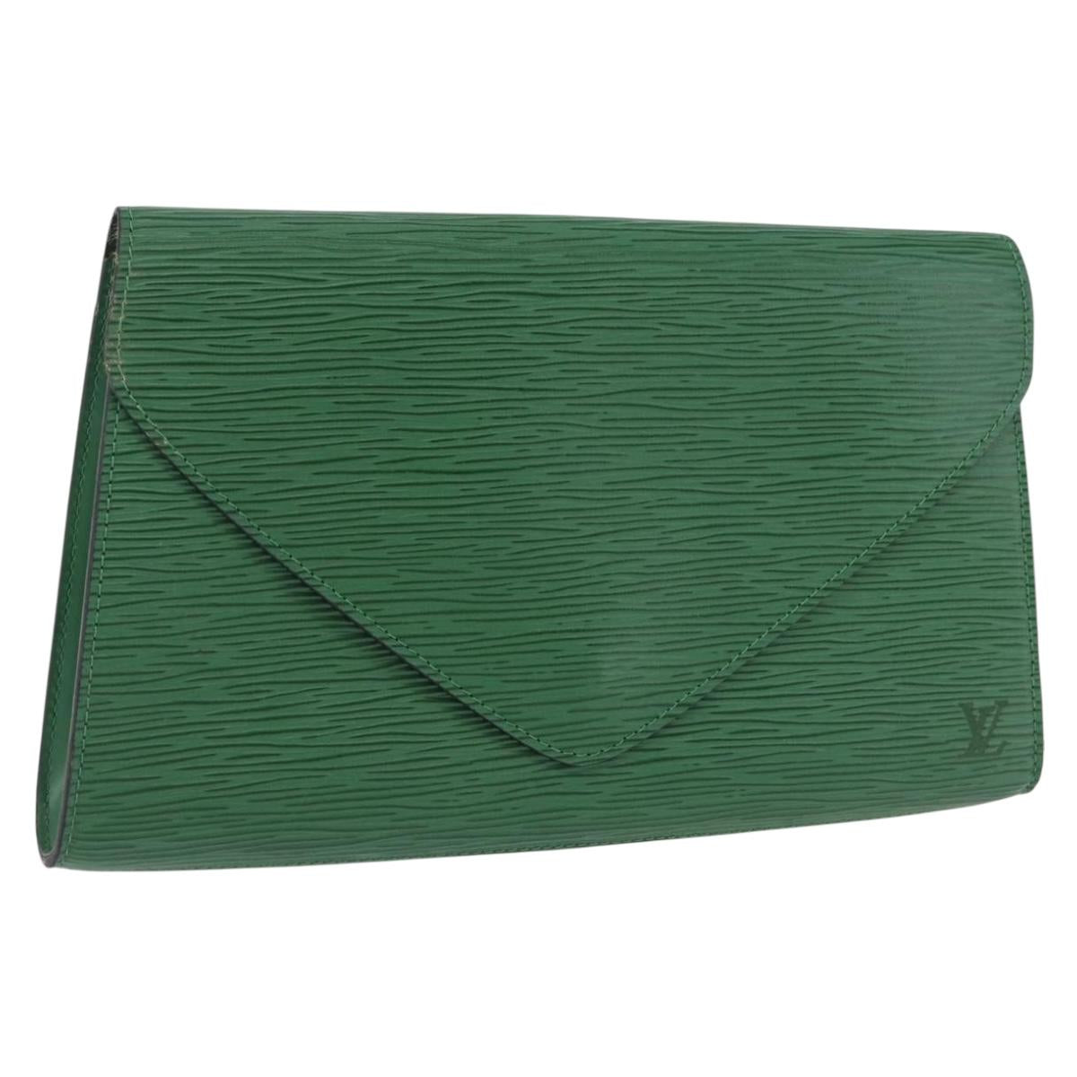 LOUIS VUITTON Epi Art Deco Clutch Bag Green M52634 LV Auth 191760A