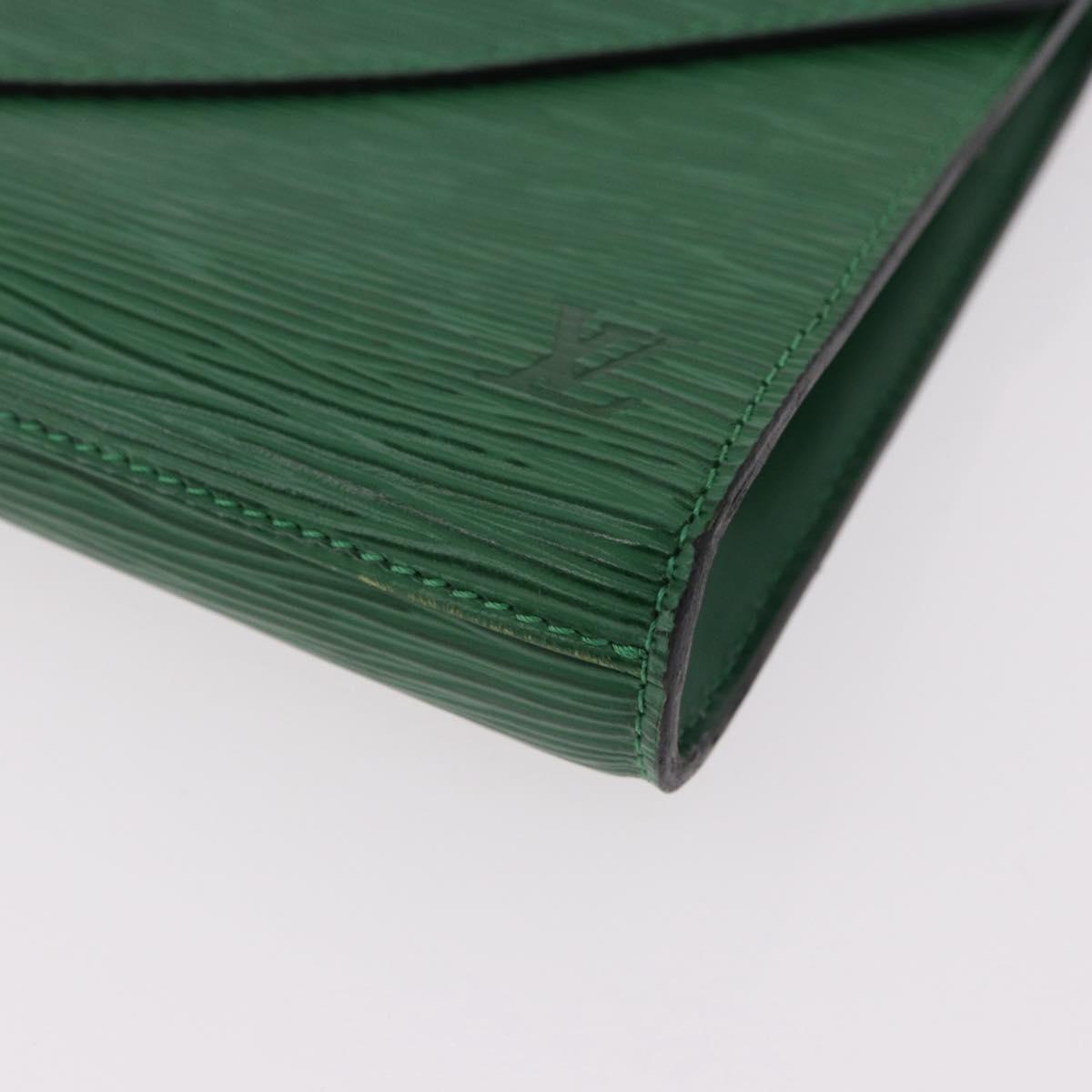 LOUIS VUITTON Epi Art Deco Clutch Bag Green M52634 LV Auth 191760A