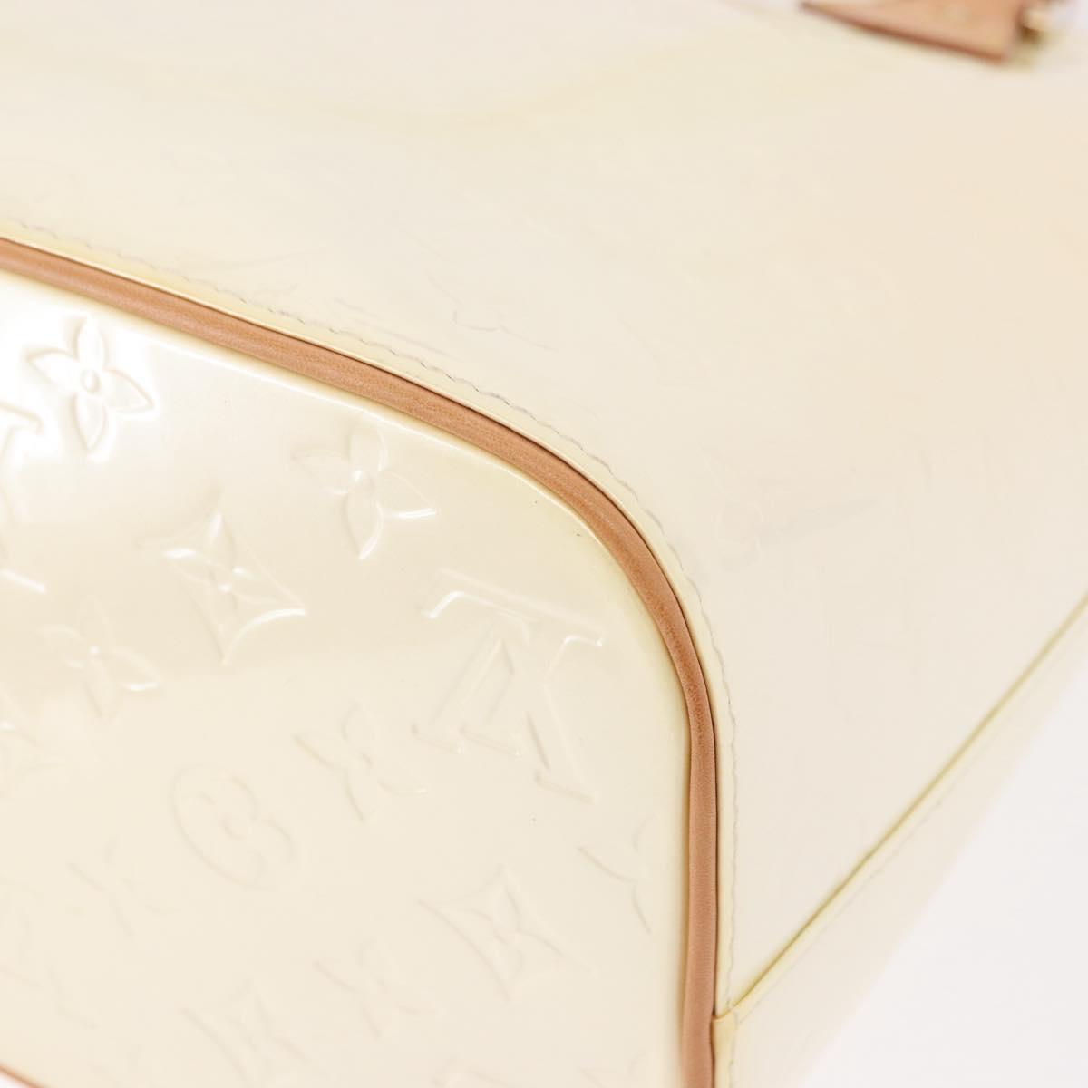 LOUIS VUITTON Monogram Vernis Houston Hand Bag Perle M91342 LV Auth 191765V