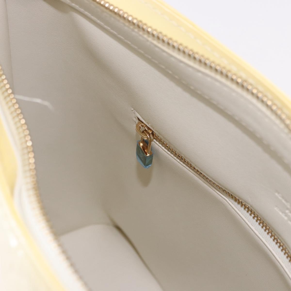 LOUIS VUITTON Monogram Vernis Houston Hand Bag Perle M91342 LV Auth 191765V