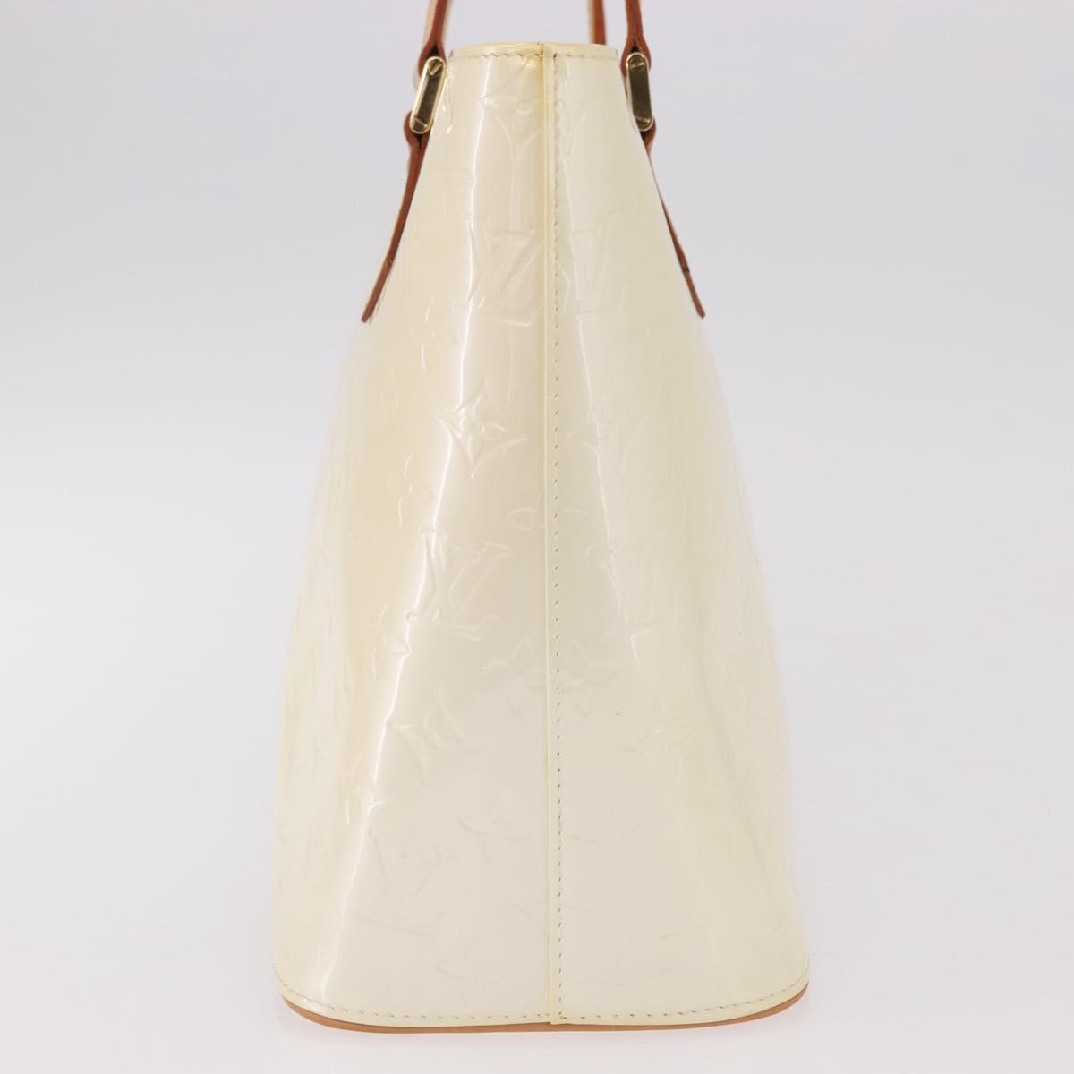 LOUIS VUITTON Monogram Vernis Houston Hand Bag Perle M91342 LV Auth 191765V