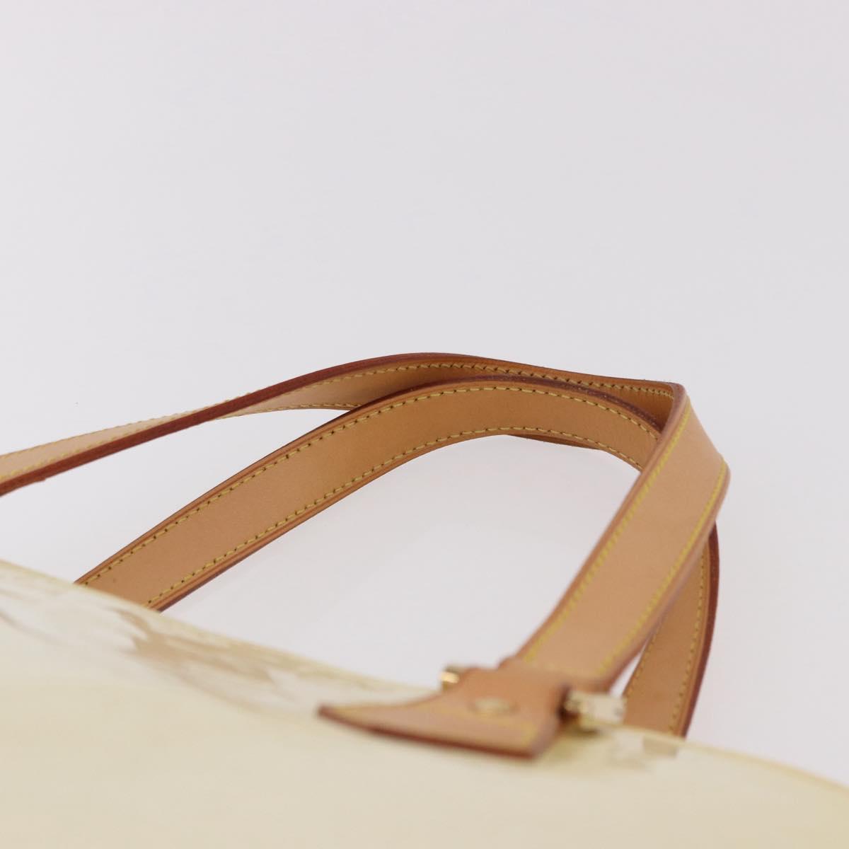 LOUIS VUITTON Monogram Vernis Houston Hand Bag Perle M91342 LV Auth 191765V