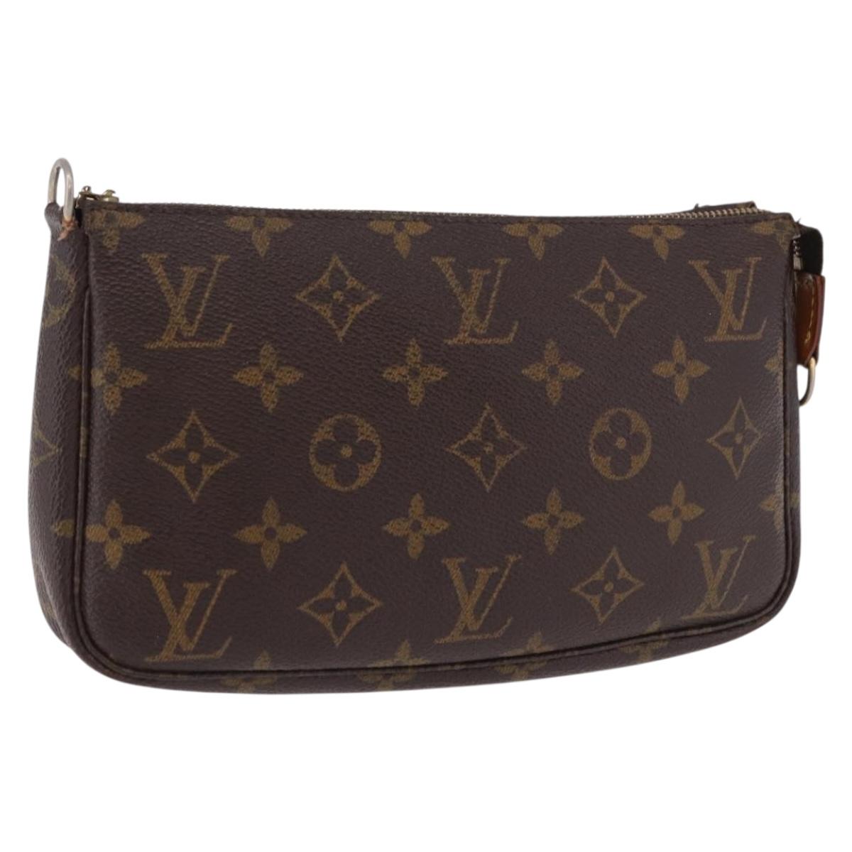 LOUIS VUITTON Monogram Pochette Accessoires Pouch M51980 LV Auth 191766