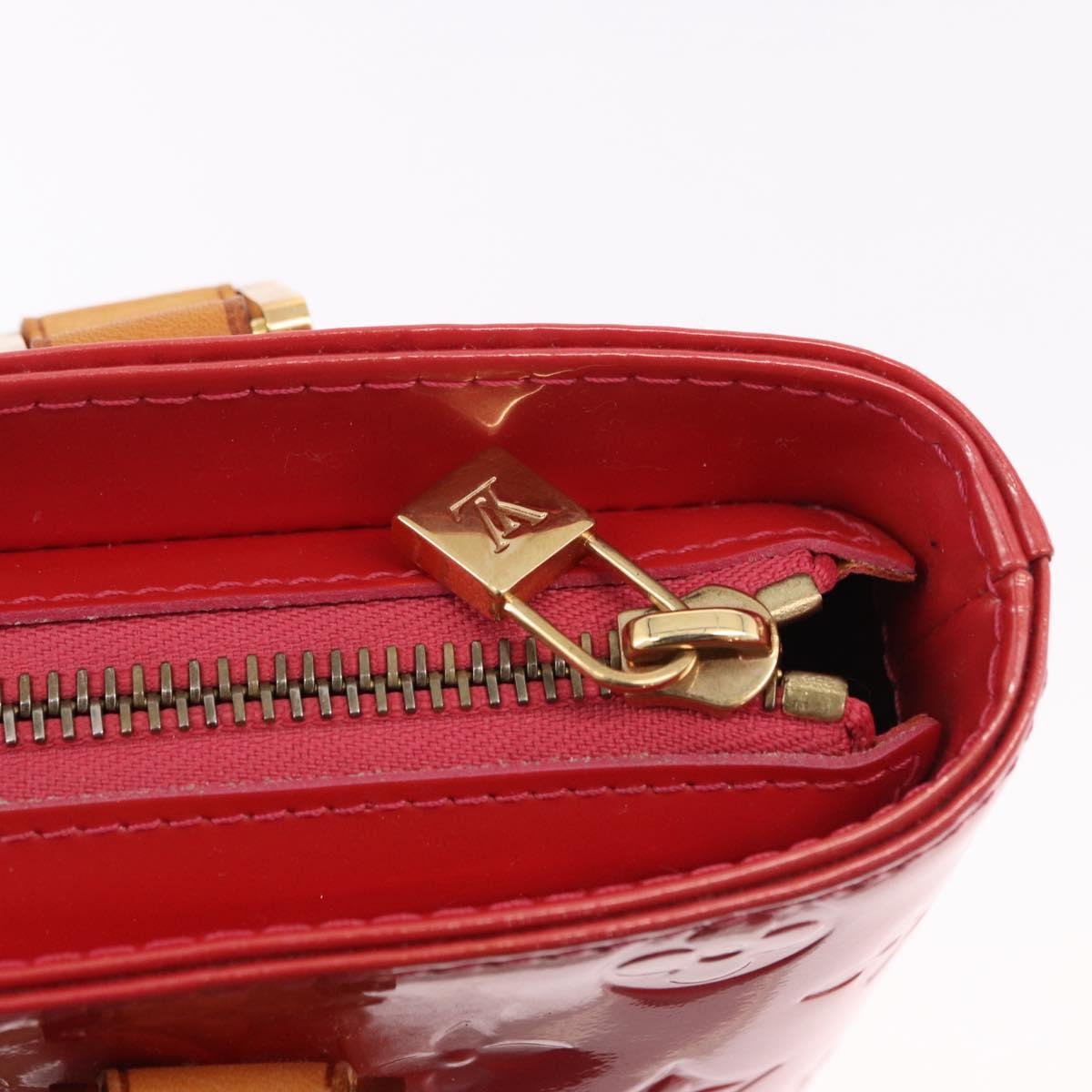 LOUIS VUITTON Monogram Vernis Houston Hand Bag Fran Boise M9135F LV Auth 191771