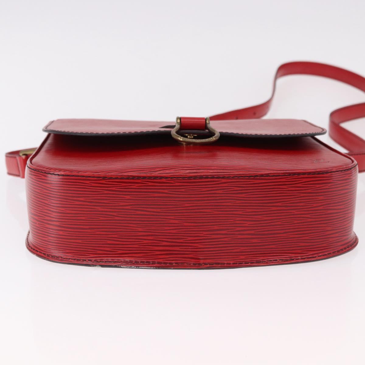 LOUIS VUITTON Epi Saint Cloud GM Shoulder Bag Red M52197 LV Auth 191772