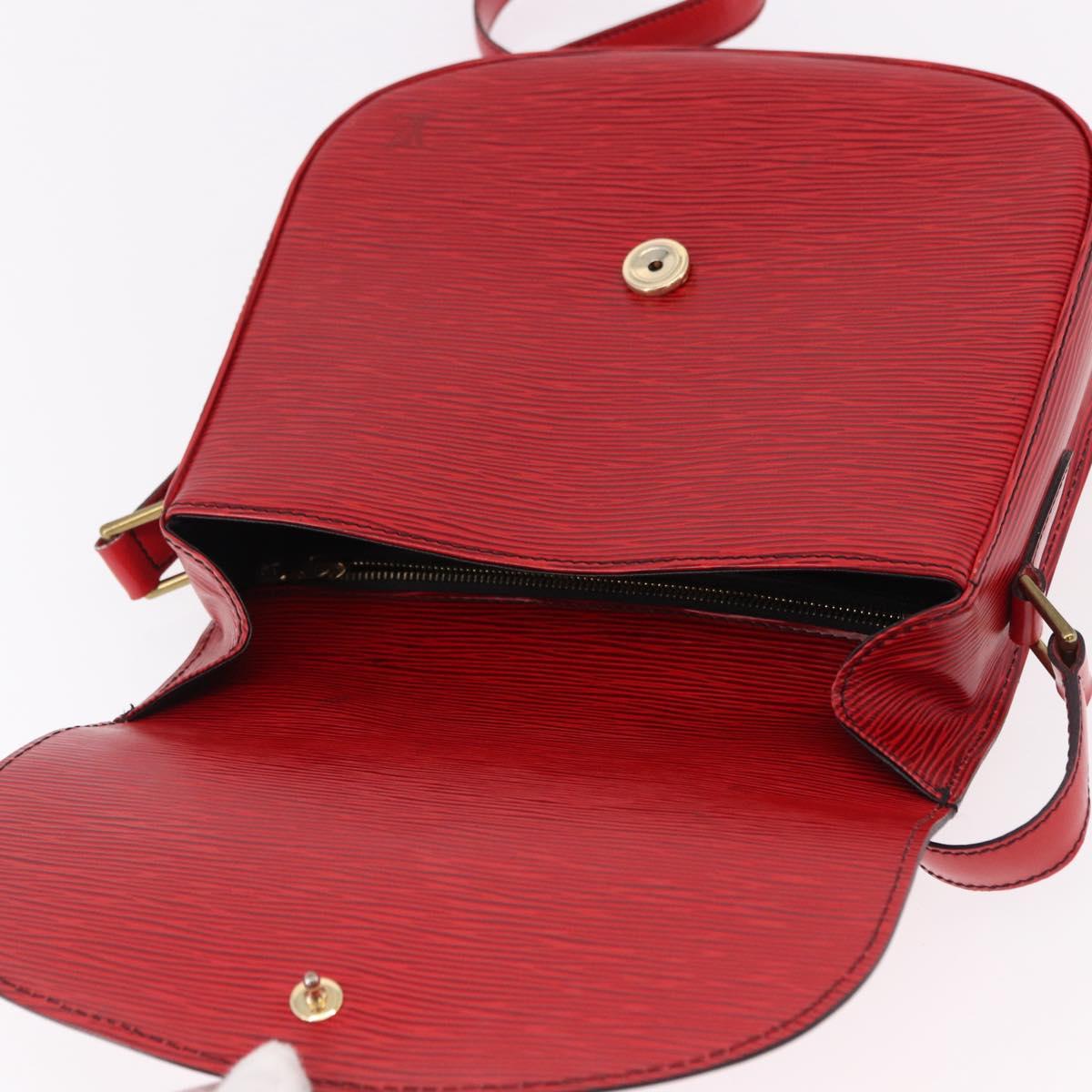LOUIS VUITTON Epi Saint Cloud GM Shoulder Bag Red M52197 LV Auth 191772