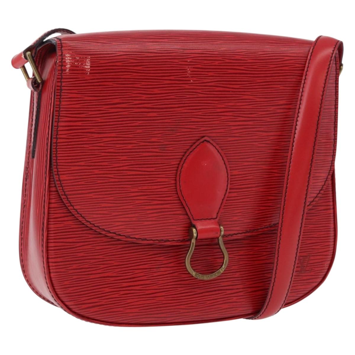 LOUIS VUITTON Epi Saint Cloud GM Shoulder Bag Red M52197 LV Auth 191772