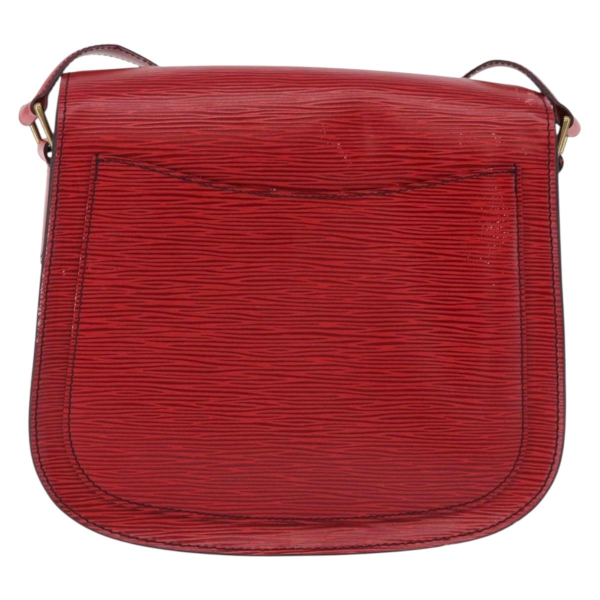 LOUIS VUITTON Epi Saint Cloud GM Shoulder Bag Red M52197 LV Auth 191772