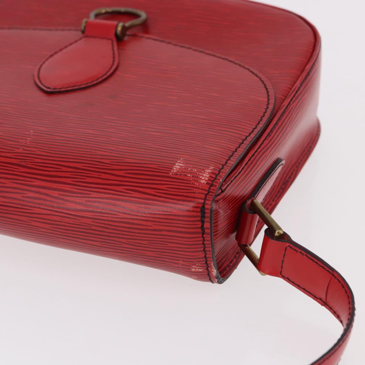 LOUIS VUITTON Epi Saint Cloud GM Shoulder Bag Red M52197 LV Auth 191772